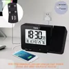 Fanju FJ3531B Projektionsklocka Desk tabell Led Digital Snooze Alarm Backlight Projector Clock med tidstemperaturprojektion6060198