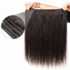 브라질 인간의 머리카락 묶음 실키 스트레이트 짜기 공급 업체 자연 색 100g / 번들 더블 위사 4Bundles / lot