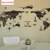 Bricolage Home décoratifs personnalité créative mur Planisphère Stickers Bed Rooms Waterproof Fonds d'écran mural All-style actuel