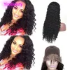 Malaysian Human Hair 13X4 Lace Front Wigs Wet And Wavy 10-30inch Water Wave Natural Color Pre Plucked Adjustable Band Virgin Hair Products