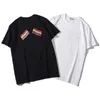 Wysokiej Jakości Mężczyźni T Shirt Lato Mężczyźni Kobiety List Flaga Haft Krótki Rękaw Mody Męskie Okrągłe Koszulki Koszulki