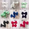 Baby girls Bow designer headband Barrettes 2pcs Set Kids nylon hair band Children Headwear Boutique Newborn hair accessories Hair clip C6916