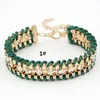 Fashion Charms Gold Diamond Chain Bracelet Multilayer Bracelet for women a497