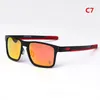 EU-AM außen sportliche polarisierte Sonnenbrille aus Legierung, UV400, 123, Radfahren, HD-Rovo-Spiegel, Fahrbrille, hochwertiger Legierungsrahmen, Silikon-Gel-Brillen-Auslass-Komplettset-Etui