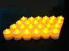 Bright White Tea Lights Battery Operated LED Crystal Tea Lights Flimer Flamely Wedding Birthday Party Christmas Decoration 36x4566484