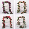 2,2m Konstgjord blomma Vine Fake Silk Rose Ivy Blomma För Bröllopsdekoration Konstgjorda Vines Hängande Garland Heminredning