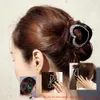 Le donne 12Pcs dei capelli della clip Morsetti di parrucchiere Sezione impugnatura nera artiglio dei capelli farfalla Styling Clip