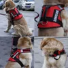 Coloque refletivo de cães de cão grande colete de cães de cão de cão respirável alça ajustável controle de segurança para caminhar para cães grandes médios309w