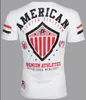 Herren T-Shirt Aman Fighter Herren S/S T-Shirt Excelsior Eagle White Athletic Biker MMA Gym Tops S-3xL1508206