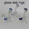 Vaso de vidrio Bong Tuberías de agua Quemador de aceite de Pyrex Colores Reciclador Vaso de vidrio Bongs DAB Rig para fumar