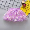 Baby Girl Tutu Skirts Girls Summer Mini Dresses Kids Leaf Pattern Tulle Pettiskirt Toddler Bowknot Princess Dress Boutique Clothin4076139