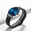 CWP 2024 Fashion Mens Watches Crrju Top Brand Blue Waterproof Wates Ultra Thin Date Simple Casual Quartz Watch Men Sport Clock