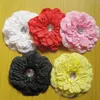 Dziewczyna 4 "Piwonia Kwiat Do Włosów Klips Baby Piękne Kwiaty Barrettes for Girl Headbands Headwear Akcesoria do włosów 50 sztuk