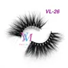 Vmae usine entier Sexy pas cher maquillage 3D 5D 25mm long moelleux vison cils doux bandes naturelles Faux Faux cils réel mink3354686