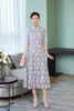 Ethnische Kleidung Chinesische Spitze Qipao Aodai Cheongsam Damenkleider1