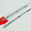 2 i 1 Nail Art Tools Rostfritt stål Essential Cuticle 2 Way Spoon Pusher Manicure Cuticle Pushers 500pcs RRA1687