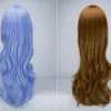Длинные волнистые косплеи синтетические парики волос длинные синтетические парики для женщин косплей парики длинные керлинг природа парик 24Styles Rra1403