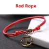 Red Coffee and Black Wax Rope Anklet Barefoot Sandals Accessories Foot Chain Jewelry Vintage Anchor Ankles for Women Men