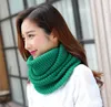 13 Kolory dzianiny Woolen Ciepłe zimowe Scarf Szyi Dzianiny Bib Warmer do Duże Dziewczyny Snood Thermal Ski Rower Ring Craps Scarves 120 * 30 cm M409