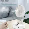 5 1 İşlevli Taşınabilir Mini Katlanabilir Elektrikli LED Fan Klima Masası Masa Hayranları USB Şarj Ev Açık Ofis için