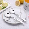 2 in 1 Fruit Dessert Fork Spoon High Quality Stainless Steel Salad Spoon Fork Cutlery