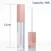 Tom LipGloss rörflaskor DIY Lip Gloss Mask Cream Containrar Rose Gold Refillable Packing 20st / Lot