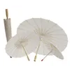 White Bamboo Paper Umbrella Parasol Dancing Wedding Bridal Party Decor Bridal Wedding Parasols White Paper Umbrellas SN398