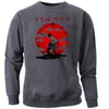 Uchiha Sasuke Tişörtü Erkekler Harajuku Japon Anime Crewneck Kapüşonlular Jumper İnce Fleece Streetwear Spor Giyimi Isınma Soğuk