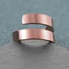 Gepersonaliseerde ring roestvrij staal custom 2 namen gegraveerde eenvoudige belofte ringen voor vrouwen moeder jubileum sieraden naamplaatje ring