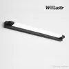 Modern Long LED Wall Sconce Iron Acrylic Mirror Lamp Hotel Restaurant Bathroom Cloakroom Dressing Room Black White Minimalist Light