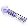 紫色のメガネパイプ喫煙タバコ喫煙アクセサリーウォーターボングガラスオイルバーナーバブラー