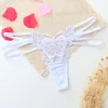 100pcs sexiga kvinnor Thongs trosor Låg midja Transparent broderi Butterfly G String Intimates Kvinnor Underkläder Underkläder Tjej Tongs