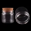 12 stcs 656053mm 120 ml transparant glas met kurkstopper lege kruiden Food Noten opslagflessen Jars Gift Crafts Flacons T2005076532370