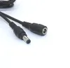 DC-verlengkabel 2.5mm / 5.5mm mannelijk naar vrouwelijke connector, DC Netsnoer verlengkabel voor voedingsadapter, 12V CCTV Draadloze IP-camera, MO