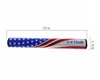 Vente en gros-New High Grade U S Tour Oversize Jumbo Golf Single PU Putter Grip Slim 2.0 3.0 US America Flag Rouge Blanc Bleu