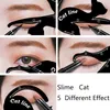 2 in 1 Kat Eyeliner Stencil Multifunctionele Eye Stencil Kat Eyeliner Stencil Voor Eye Liner Sjabloon Kaart Vissenstaart Double Wing Eyeliner