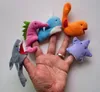 60pcs=6lot Finger Puppet Plush Toys Doll For Kid Birthday Gift Animal Cartoon Marine animals Baby Favorite Finger Dolls