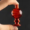 US Color Glass Bubble Carb Cap OD26mm uniek voor waterpijp flat topkwarts banger nagels Water Bongs Pipe Dab Rig