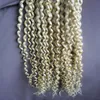 200g kinky curly 1g / strand keratin kapslar mänsklig fusion hår jag tippar cuticle remy pre bonded hårförlängning 14 "18" äkta 100% mänskligt hår