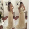 2019 Sexy Sem Encosto Luz Champagne Prom Vestido Sul Africano Uma Linha Sem Mangas Formal Feriados Evening Party Gown Custom Made Plus Size