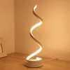 BRELONG Lampada da tavolo a LED a spirale Lampada da tavolo a LED curva Luce bianca calda, materiale acrilico intelligente, molto adatta 101629227190