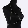 Fashion-Claw Crystal Bra Slave Harness Body Chain Women Rhinestone Choker Necklace Pendant Bikini beach Body jewelry 2017