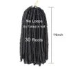 14 inch Kanekalon Haak Hair Extensions ADM Synthetische Dreadlocks Zachte Dread Vlechten voor Halloween-decoratie (30strands / pack)