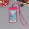 190*105mm Waterproof Phone Case Water Proof Cellphone Bag Fluorescent Edge Dry Bags Pouch with Lanyard Universal 6 Inch