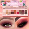 Tavolozza di ombretti a 18 colori Nude Ombretto brillante Trucco Glitter Pigment Smoky Eye Shadow Pallete