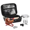TOPPUFF Tobacco Bag Set Wood Tobacco Pipe + Smoking Pipes Cleaning Tools + Carbon Pipe Filters + Glass Stash Jar For Herb