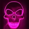 Halloween LED beleuchtete Maske Schädelmaske für Festival Cosplay Kostüm Maskerade Party Urlaub Karneval Maske 10 Farben