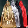 Halloween long hooded cape party costumes men women witch wizard cloak festival party god of death gown mantle robes