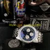 4 relojes de calidad para hombre de estilo 46 mm AB0127211B1A1 esfera azul Cronógrafo de cuarzo de acero inoxidable Relojes de pulsera para hombre 1961