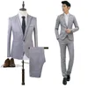 Mens Blazers Mode Bruiloft Suits Prom Stuk Bruidegom Tuxedos GroomsMen Suit 2 Wholesale Supply Suit Set Mens Leisure